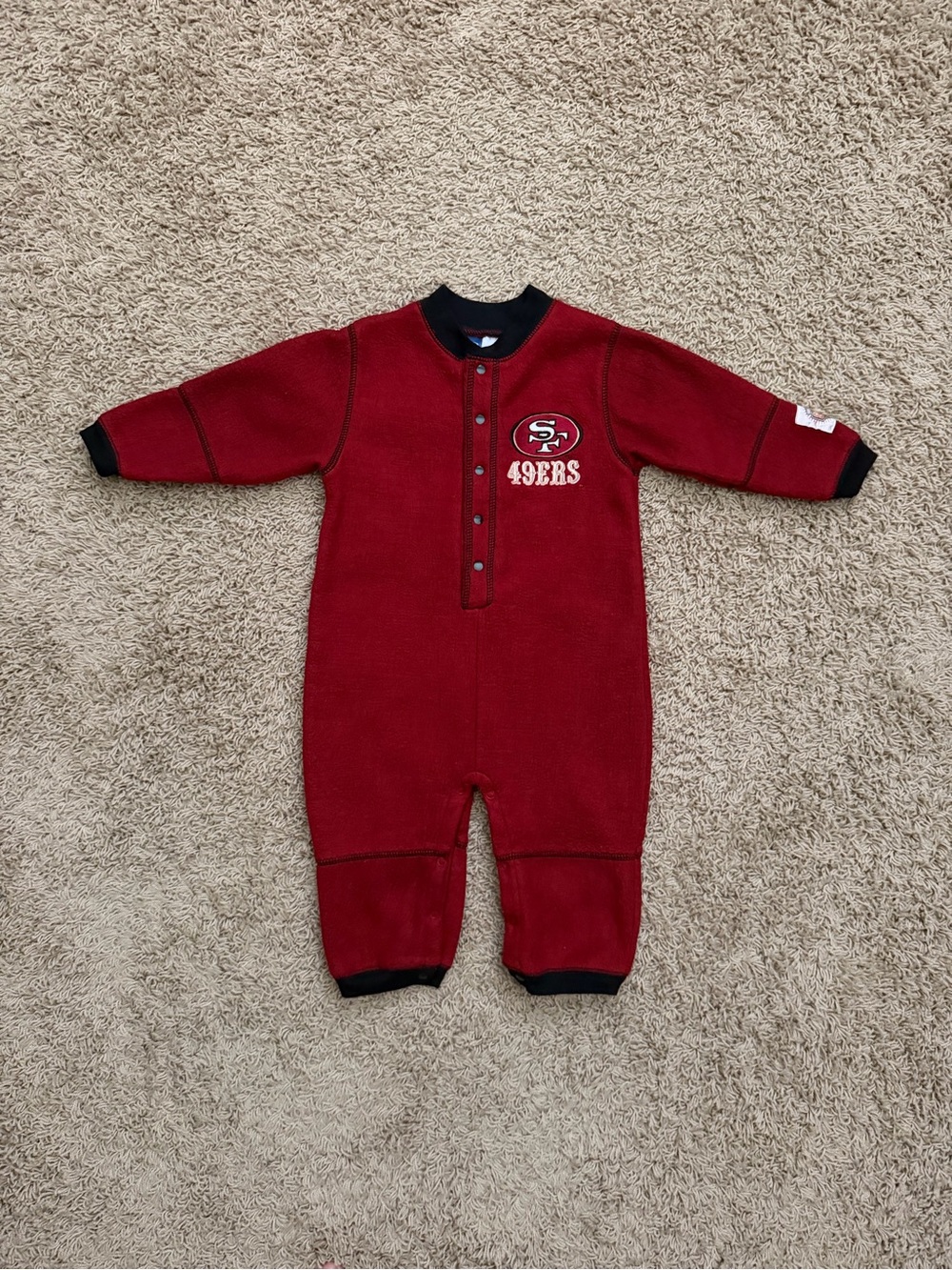 Vintage 90s NFL San Francisco 49er’s One Piece Baby Toddler 24 Months Jumpsuit